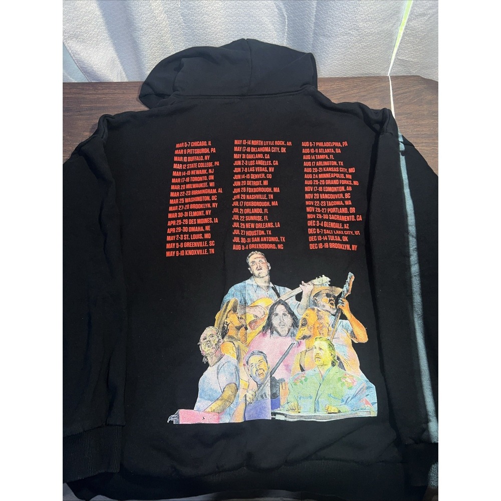 Zach Bryan The Quittin Time Tour 2024 Hoodie Black Graphic Size XL